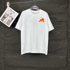 LOEWE ハウルの動く城 カルシファー デザイン ホワイトTシャツ