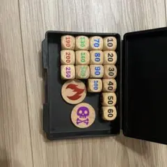ポケカ　ダメカンダイス　木製　ケース付き