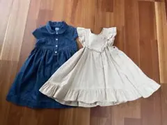 女の子ワンピース　100センチ　2着セット