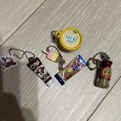 食品ミニチュアストラップ 5個セット ！