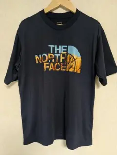 ノースフェイス グラフィックロゴTシャツ NT31932Z　S　ネイビー