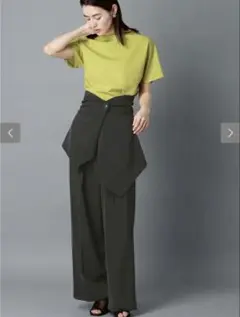 CIS. リネンルックパンツ＆コルセット