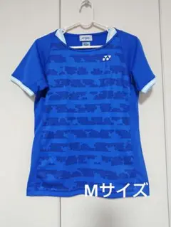 ヨネックス　YONEX　バドミントンシャツ 青 ストライプ　Woman　Мサイズ