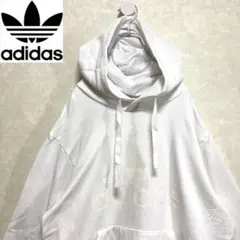超人気❗️アディダス ビッグロゴパーカー XL 90sデカロゴ古着希少レア