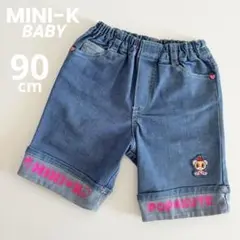 MINI-K ミニケー　ベビー　ボトムス　ワッペン　平成　y2k 90 ピンク