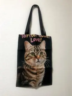 猫ちゃんプリントトートバッグ