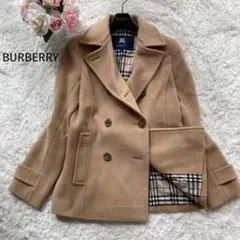【極美品】BURBERRY バーバリー Pコート キャメル レディース 38