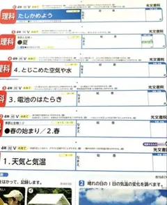 小学4年　算数　前期　カラーテスト　大日本図書　光文書院　V