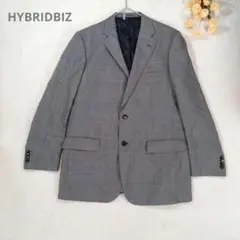 HYBRIDBIZ テーラードジャケット【AB7/XL】グレー　クリーニング済