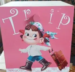 【レア】不二家♡ぺこちゃん　引き出し小物入れBOX　木箱　非売品