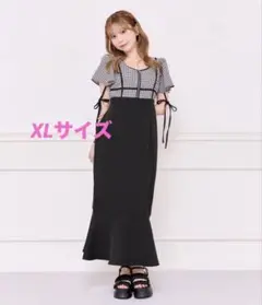 apres jour 袖フレアマーメイドワンピース XL
