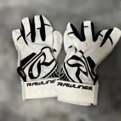RAWLINGS バッティング用手袋 ホワイト