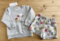 【新品未使用】スヌーピー SNOOPY セットアップ 上下セット 90cm