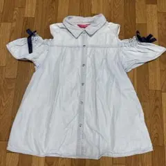 ラブラビ　LOVE RABBY 160 肩出し　シャツ　トップス　リボン　ハート