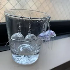 クラゲ　ピアス　2点セット