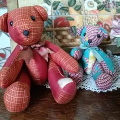 手作りクマぬいぐるみセット