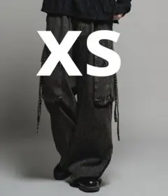Casper John デニムパラシュートパンツ ダークブラック
