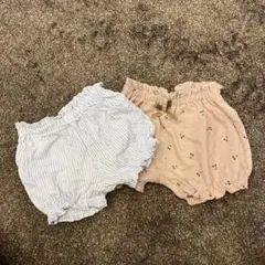 ストライプ＆花柄パンツ2点セット
