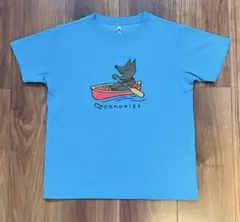 \\モンベル　mont-bellカヌー犬イラスト Tシャツ 140 ブルー//