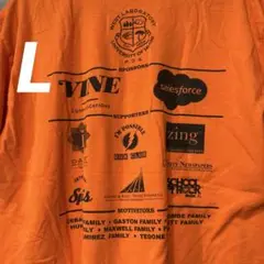 【ギルダン】海外古着　メンズ半袖tシャツ　オレンジ　L