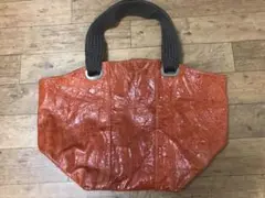 【訳あり】マルニ MARNI オレンジ レザー バッグ