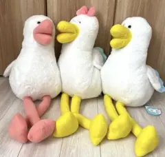 あしながかもめっちょ　ウルトラBIGぬいぐるみ　全3種　コンプ　カモメ　鳥展　海