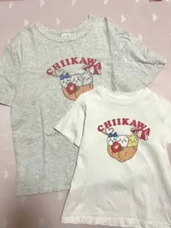 GU ジーユー ちいかわTシャツ Мサイズ 120サイズ 親子リンクおそろい