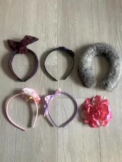 カチューシャセット 5点 とお花