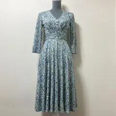 EGERIE エジェリ 夏　ワンピース　デザイン　総柄　ロングワンピース