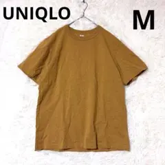 UNIQLO ユニクロ クールネックTシャツ 半袖 M マスタード