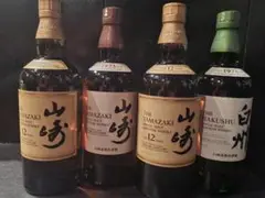 サントリー 山崎 12年 山崎 白州 4本セット