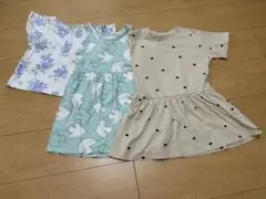 H&M 女の子　Tシャツ&ワンピまとめ　EUR98/104