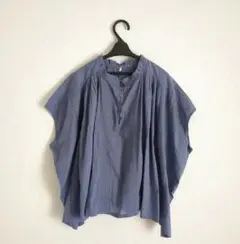 新品　オーブ　コットンギャザーブラウス