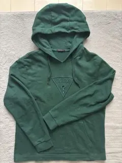 は美品‼️GUESS グリーン フード付きパーカー