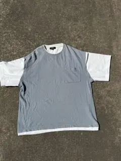 BEAMS HEART Mサイズ グレー/ホワイト Tシャツ