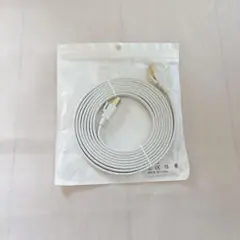 LANケーブル　cat8 ホワイト　3m