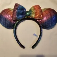 東京ディズニーリゾート　カチューシャ　レインボー