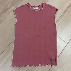 【ブリーズ】メロウリブフレンチTシャツ　ピンク