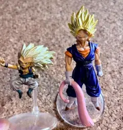 リペイント品 ドラゴンボール HG ベジット ゴテンクス フィギュア スタンド付