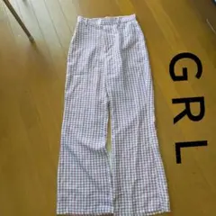ＧＲＬ ピンク ギンガムチェック パンツ