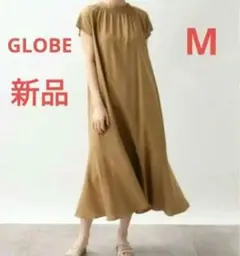 ❤新品❤GLOBE　ヨーロピアンリネン混ワンピース　Mサイズ　茶系