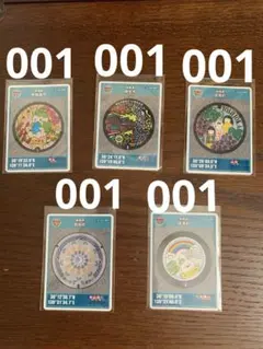 群馬県マンホールカード 初期ロット5枚セット