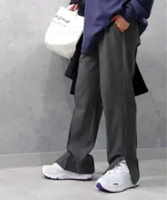 ジャーナルスタンダードラックス TRチェックストレッチ Zipテーパーパンツ