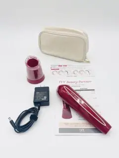 アイビー ビューティパートナー 最新美顔器 美品 赤 ほぼ未使用