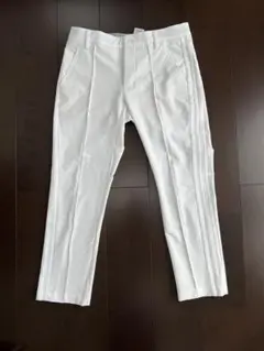 adidas ホワイト ストレートパンツ 85