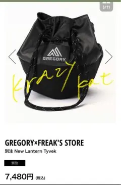 GREGORY ランタンバッグ　freaks store
