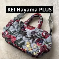 レディース　花柄キルティングショルダーバッグ