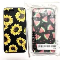SHEIN購入 iPhone7plus 8plus ケース スマホケース 黒 夏