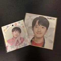 千田藍生　缶バッジ 色紙セット