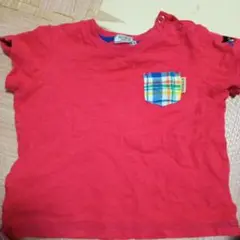 DOUBLE. HITCH HOUSE 赤 Tシャツ 90